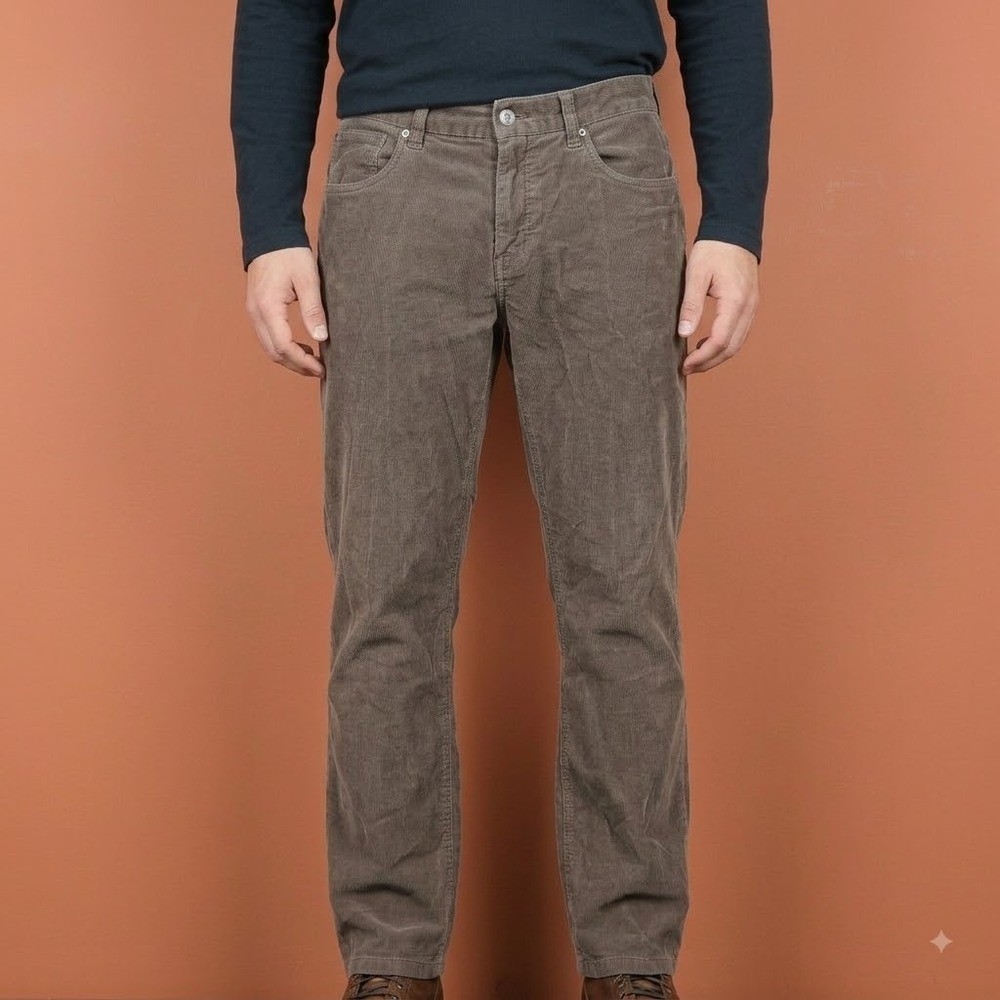 Tommy Bahama Corduroy Pants Men's 35x32 Olive Brown Standard Straight Leg